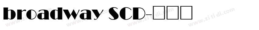 broadway SCD字体转换